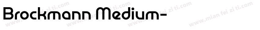 Brockmann Medium字体转换